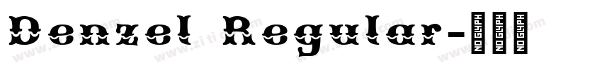 Denzel Regular字体转换
